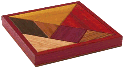 Exemple de réalisation d'un Tamgram en bois verni